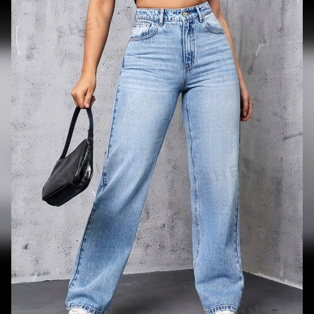 Straight Leg Jeans - Picture 1 of 6